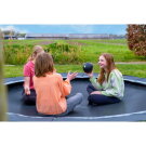 EXIT InTerra groundlevel sports trampoline &oslash;366cm - zwart