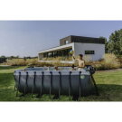 EXIT Wood zwembad 400x200x122cm met filterpomp - bruin