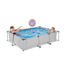 EXIT Soft Grey zwembad 300x200x65cm met filterpomp - grijs