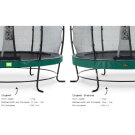 EXIT Elegant Premium trampoline complete set ø366cm - groen