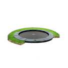 EXIT Supreme groundlevel trampoline ø305cm - grijs