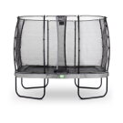 EXIT Elegant trampoline 214x366cm met Economy veiligheidsnet - grijs