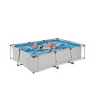 EXIT Soft Grey zwembad 300x200x65cm met filterpomp - grijs