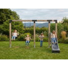 EXIT Linea Robust 110 schommel met rek & glijbaan