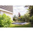 EXIT InTerra groundlevel sports trampoline 244x366cm - zwart