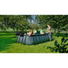 EXIT Stone zwembad 540x250x122cm met filterpomp - grijs