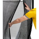 EXIT InTerra groundlevel trampoline ø427cm met veiligheidsnet - grijs