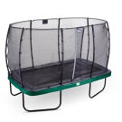 EXIT Elegant trampoline 244x427cm met Economy veiligheidsnet - groen