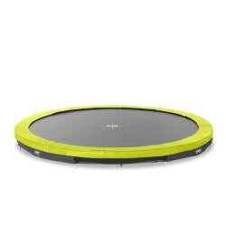 EXIT Silhouette inground sports trampoline ø427cm - groen