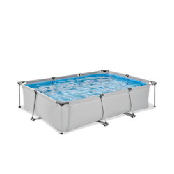 EXIT Soft Grey zwembad 300x200x65cm met filterpomp - grijs