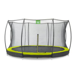 EXIT Silhouette inground trampoline ø366cm met veiligheidsnet - groen