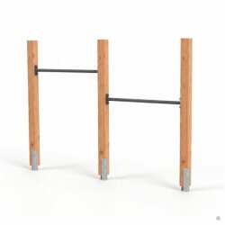 EXIT Linea 85 dubbel houten duikelrek | Douglashout