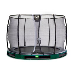 EXIT Elegant Premium inground trampoline ø305cm met Deluxe veiligheidsnet - groen