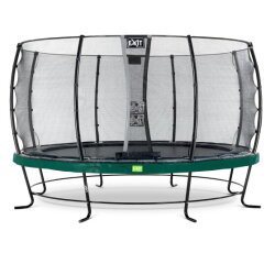 EXIT Elegant trampoline ø427cm met Economy veiligheidsnet - groen