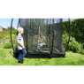 EXIT Silhouette inground trampoline 153x214cm met veiligheidsnet - zwart