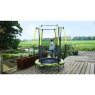 EXIT Tiggy junior trampoline met veiligheidsnet ø140cm - zwart/groen