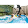 EXIT Soft Grey zwembad 300x200x65cm met filterpomp en overkapping - grijs