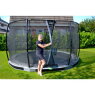 EXIT Elegant inground trampoline ø366cm met Economy veiligheidsnet - grijs