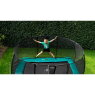 EXIT Supreme groundlevel trampoline 214x366cm met veiligheidsnet - grijs