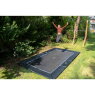 EXIT Dynamic groundlevel sports trampoline 244x427cm - zwart