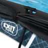 EXIT Stone zwembad 220x150x65cm met filterpomp en schaduwdoek - grijs
