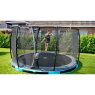 EXIT Elegant Premium inground trampoline ø427cm met Deluxe veiligheidsnet - blauw