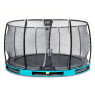 EXIT Elegant Premium inground trampoline ø427cm met Deluxe veiligheidsnet - blauw