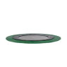 EXIT Dynamic groundlevel trampoline ø366cm met Freezone veiligheidstegels - zwart