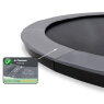 EXIT InTerra groundlevel trampoline ø305cm - grijs