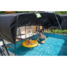 EXIT Soft Grey zwembad 300x200x65cm met filterpomp en schaduwdoek - grijs