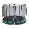 EXIT Elegant inground trampoline ø305cm met Economy veiligheidsnet - groen