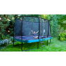 EXIT Elegant Premium trampoline 244x427cm met Deluxe veiligheidsnet - paars