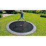 EXIT InTerra groundlevel trampoline ø427cm - grijs