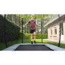 EXIT InTerra groundlevel trampoline 214x366cm met veiligheidsnet - groen