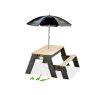 EXIT Aksent zand-, water- en picknicktafel (1 bankje) met parasol en tuingereedschap