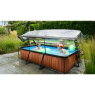 EXIT Lime zwembad 300x200x65cm met filterpomp en overkapping - groen