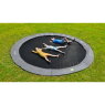 EXIT InTerra groundlevel trampoline ø305cm - grijs