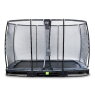 EXIT Elegant Premium inground trampoline 244x427cm met Deluxe veiligheidsnet - zwart