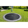 EXIT InTerra groundlevel trampoline ø305cm - grijs