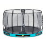 EXIT Elegant Premium inground trampoline ø366cm met Deluxe veiligheidsnet - blauw