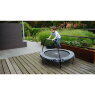 EXIT Tiggy junior trampoline met beugel ø140cm - zwart/grijs