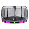 EXIT Elegant inground trampoline ø427cm met Economy veiligheidsnet - paars