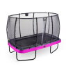 EXIT Elegant Premium trampoline 244x427cm met Deluxe veiligheidsnet - paars