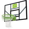 EXIT Galaxy basketbalbord met dunkring en net - groen/zwart