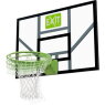 EXIT Galaxy basketbalbord met dunkring en net - groen/zwart