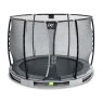 EXIT Elegant Premium inground trampoline ø305cm met Deluxe veiligheidsnet - grijs