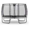 EXIT Elegant Premium trampoline 244x427cm met Deluxe veiligheidsnet - grijs