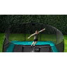 EXIT Supreme groundlevel trampoline 244x427cm met veiligheidsnet - grijs
