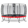 EXIT Elegant trampoline ø427cm met Economy veiligheidsnet - rood