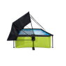 EXIT Lime zwembad 220x150x65cm met filterpomp en schaduwdoek - groen